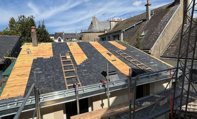 Réalisation d'une couverture complète de maison à Hennebont, Quimperlé, Jenback & Co